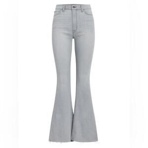 Hudson Jeans Denim Heidi High Rise Flare Hippie Boho Retro Designer Gray Size 31